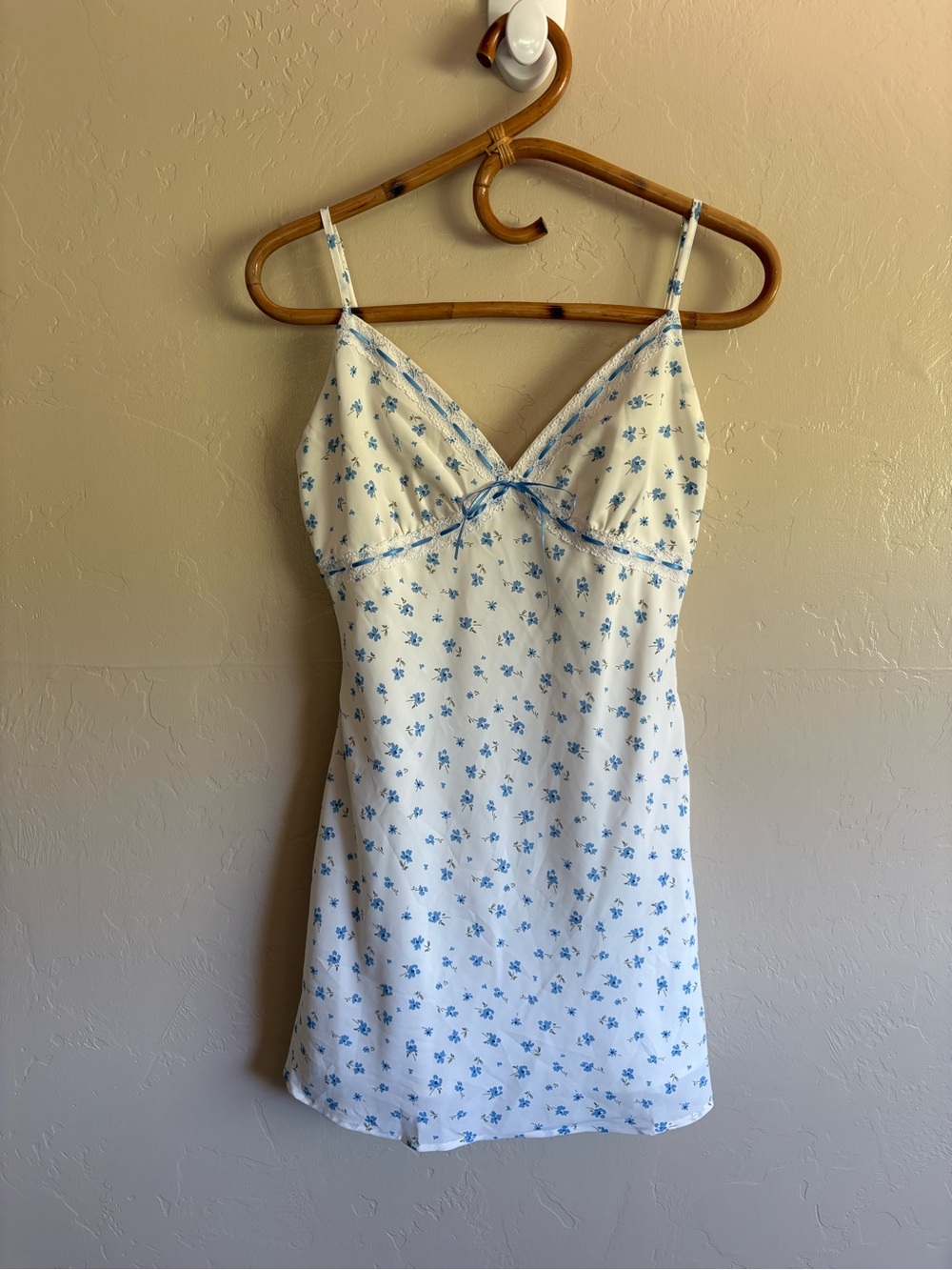 Princess Polly Karena Blue White Dainty Floral Cam Slip Summer Dress Size US 8